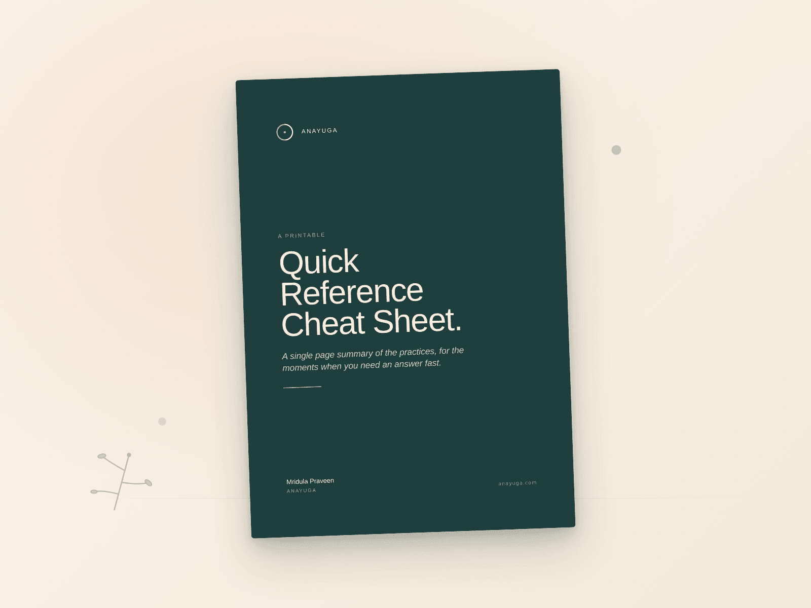 Quick Reference Cheat Sheet cover