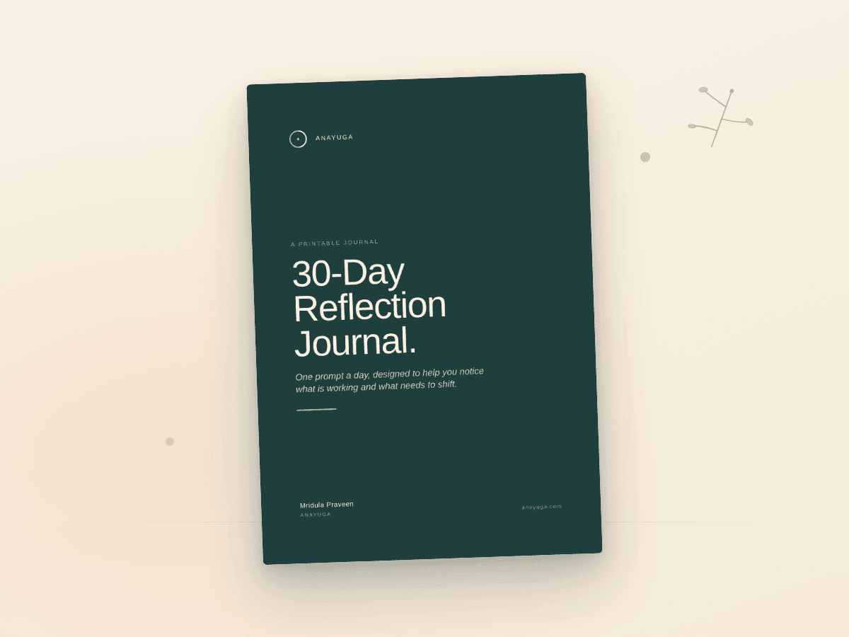 Anayuga 30-Day Reflection Journal, a printable journal with one parenting prompt per day